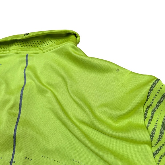Tiger Woods Nike Golf Dri-Fit Mens Lime Green Polo Shirt Size Medium READ - Picture 8 of 13